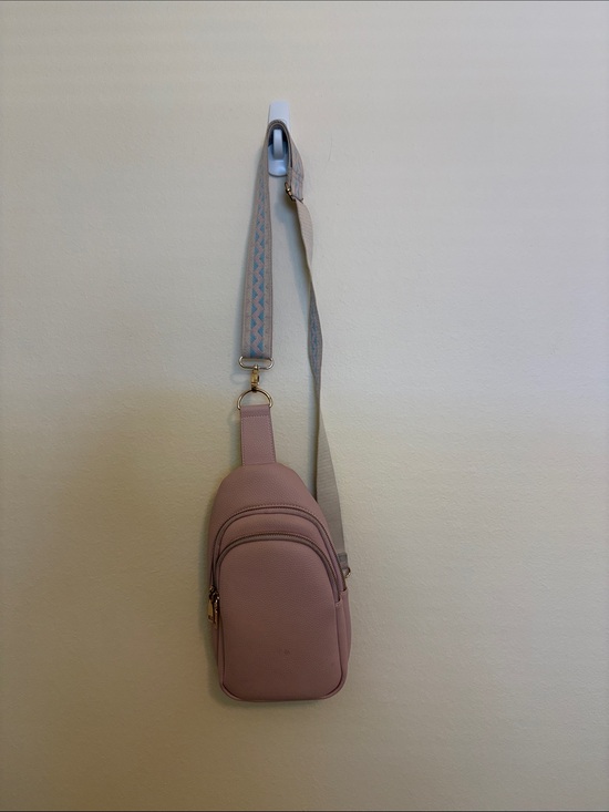 Handbags - Compact Pink Crossbody Sling Bag - Versatile Everyday Carry